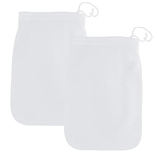 2 Stück wiederverwendbare Nussmilchbeutel 75 Mikron Brew Bag Filter Nylon Hopfen Beutel Fine Mesh Lebensmittel Sieb für Milch Saft Hop Gelee Nuss Milch Joghurt Kaffee 2 Stück wiederverwendbare Nussmilchbeutel 75 Mikron Brew Bag Filter Nylon Hopfen Beutel Fine Mesh Lebensmittel Sieb für Milch Saft Hop Gelee Nuss Milch Joghurt Kaffee von Kunjocy