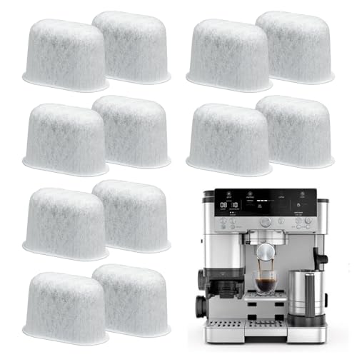 Kaffeefilter für Ninja Kaffeemaschine, Wasserfilter für Ninja Luxe Cafe, 12er Ninja Siebträgermaschine für Ninja Luxe Premier ES601EU & Ninja Luxe Pro ES701EU von Kunoli