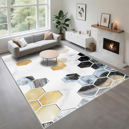 Kunsen Auslegware Teppichboden Nicht Verblassen grau-blau 180x230cm, Moderne Geometrie Wird für Schlafzimmerflure verwendet Kunsen Auslegware Teppichboden Nicht Verblassen grau-blau 180x230cm, Moderne Geometrie Wird für Schlafzimmerflure verwendet von Kunsen