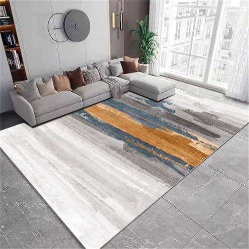 Kunsen Babyzimmer Teppich tepiche für küche Grau Leicht zu reinigendes abstraktes Design das Schlafzimmer eines Jungen und Wohnzimmer 40x60CM weicher von Kunsen