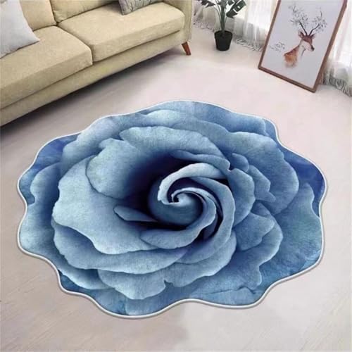 Kunsen Bettvorleger Pflegeleicht Bleu 4 60x60CM, Teppich Schlafzimmer klein Motifs floraux modernes for Deko,Bett Umrandung Kunsen Bettvorleger Pflegeleicht Bleu 4 60x60CM, Teppich Schlafzimmer klein Motifs floraux modernes for Deko,Bett Umrandung von Kunsen