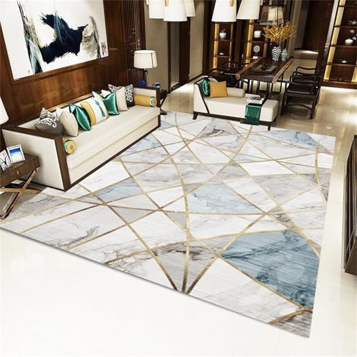 Kunsen Deko Für Schlafzimmer teppiche Grau Blau Das Moderne Netzmuster ist leicht zu pflegen und eignet Sich Wohnzimmer Flure 60x90CM Teppich bürostuhl Kunsen Deko Für Schlafzimmer teppiche Grau Blau Das Moderne Netzmuster ist leicht zu pflegen und eignet Sich Wohnzimmer Flure 60x90CM Teppich bürostuhl von Kunsen