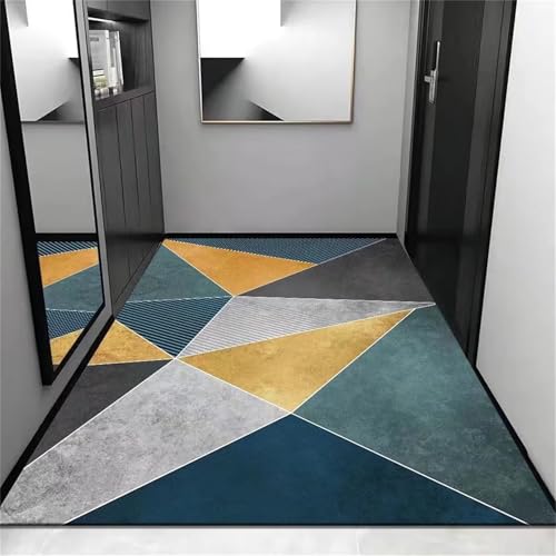 Kunsen Fell Teppiche Für Schlafzimmer treppenteppich Blau Gelbes, Komfortables und langlebiges Wohnzimmer mit Retro-Blumenmuster 140x200CM küchenteppich Kunsen Fell Teppiche Für Schlafzimmer treppenteppich Blau Gelbes, Komfortables und langlebiges Wohnzimmer mit Retro-Blumenmuster 140x200CM küchenteppich von Kunsen