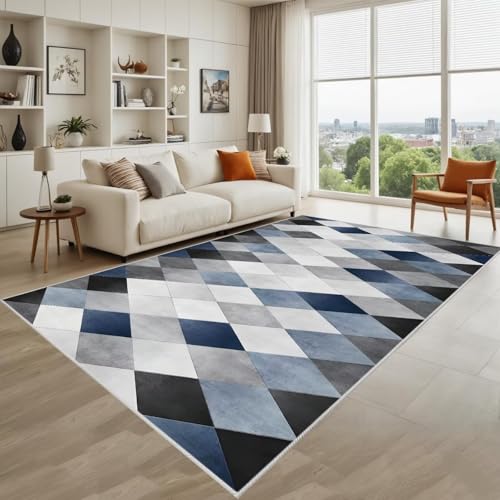Kunsen Nicht Verformt Wohnzimmer Teppichboden Blau Grau 120X160Cm Kurzflor Moderne Geometrie Für Den Flur des Jungenzimmers Kunsen Nicht Verformt Wohnzimmer Teppichboden Blau Grau 120X160Cm Kurzflor Moderne Geometrie Für Den Flur des Jungenzimmers von Kunsen