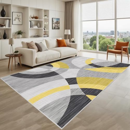 Kunsen Pflegeleicht Living Room Rug Grau Gelb 80X160Cm Kurzflor Abstrakte Linien Werden In Den Fluren Der Kinderzimmer Verwendet Kunsen Pflegeleicht Living Room Rug Grau Gelb 80X160Cm Kurzflor Abstrakte Linien Werden In Den Fluren Der Kinderzimmer Verwendet von Kunsen