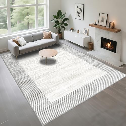 Kunsen Pflegeleicht Teppich Unter Esstisch 80X120Cm Gräulich, Kurzflor Modernes Nadelstreifen-Design Für Wohnzimmer Und Schlafzimmer Kunsen Pflegeleicht Teppich Unter Esstisch 80X120Cm Gräulich, Kurzflor Modernes Nadelstreifen-Design Für Wohnzimmer Und Schlafzimmer von Kunsen