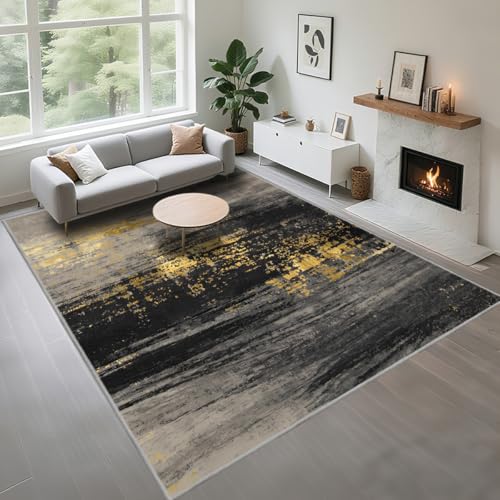 Kunsen Rutschstopp Teppich Arbeitszimmer 70X140Cm Grauschwarz, Gelb, Kurzflor Abstrakte Muster Werden In Den Korridoren Von Jugendschlafzimmern Verwendet Kunsen Rutschstopp Teppich Arbeitszimmer 70X140Cm Grauschwarz, Gelb, Kurzflor Abstrakte Muster Werden In Den Korridoren Von Jugendschlafzimmern Verwendet von Kunsen