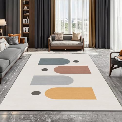 Kunsen Teppich Flur Waschbar 140X200CM Sand Tatami Matte Waschbarer Waschmaschine Groß Bodenschutz im modernen minimalistischen Design von Kunsen