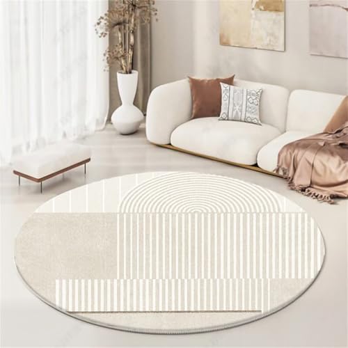 Kunsen Teppich Outdoor 40x40cm Grau Weiches, langlebiges modernes Streifendesign für das Wohnzimmer und Schlafzimmer am Bettrand Boden von Kunsen