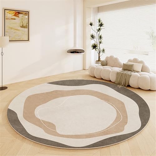 Kunsen Teppich Rechteckig 80x80cm Grau Weich und komfortabel, modern minimalistisch, geeignet für Wohnzimmer Schlafzimmer Büro Baby Mädchen von Kunsen