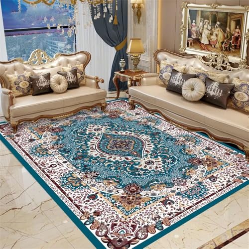 Kunsen Teppich Schlafzimmer Teppich schreibtischstuhl Waschbar blau 180X250CM Kunsen Teppich Schlafzimmer Teppich schreibtischstuhl Waschbar blau 180X250CM von Kunsen