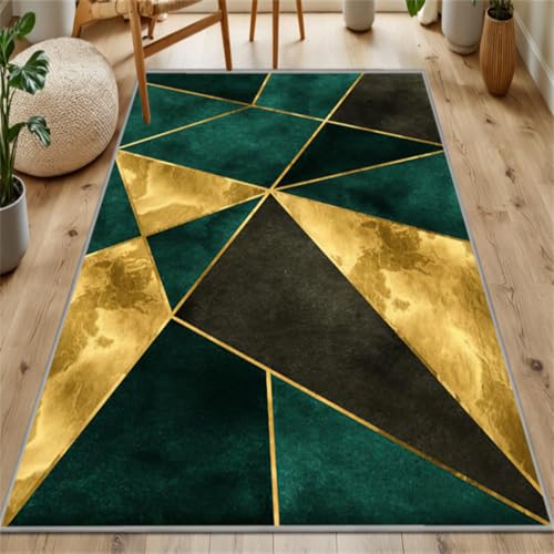 Kunsen Teppich Unter Esstisch Blau 120X170Cm Kurzflor Abstrakter Stil Für Wohnzimmer Schlafzimmer Büro Bereich von Kunsen