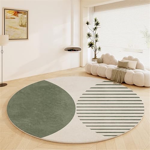 Kunsen Teppich Waschbar 60x60cm Grün Weiches, langlebiges modernes Streifendesign für das Wohnzimmer und Schlafzimmer am Bettrand Bett Kunsen Teppich Waschbar 60x60cm Grün Weiches, langlebiges modernes Streifendesign für das Wohnzimmer und Schlafzimmer am Bettrand Bett von Kunsen