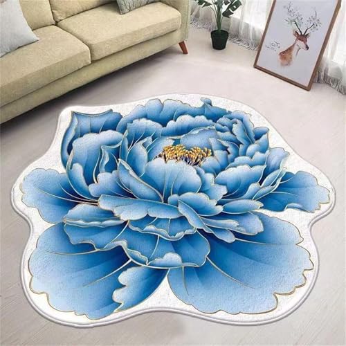 Kunsen Teppich ankleidezimmer Schallschutz Bleu 2 160x160CM, Motifs floraux modernes for Bett,Room Kunsen Teppich ankleidezimmer Schallschutz Bleu 2 160x160CM, Motifs floraux modernes for Bett,Room von Kunsen