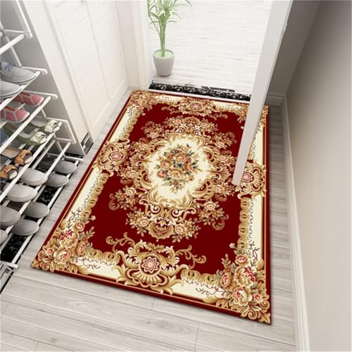 Kunsen Teppich babyzimmer Junge Teppich schreibtischstuhl Waschbar rot 80X120CM von Kunsen