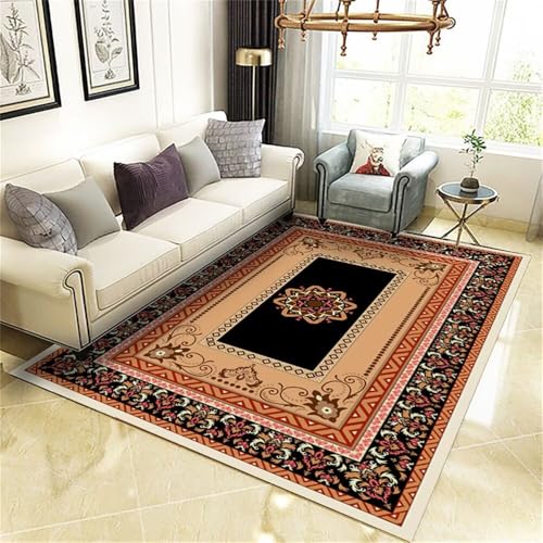 Kunsen Teppich esstisch Kinder teppiche Waschbar rot 200X280CM von Kunsen