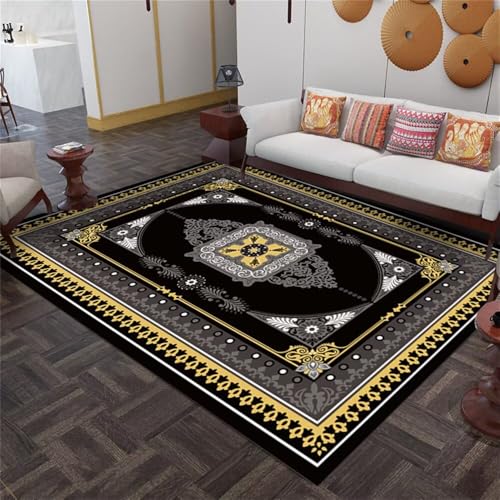 Kunsen Teppich schreibtischstuhl Outdoor Teppiche Waschbar Grau 130X190CM von Kunsen