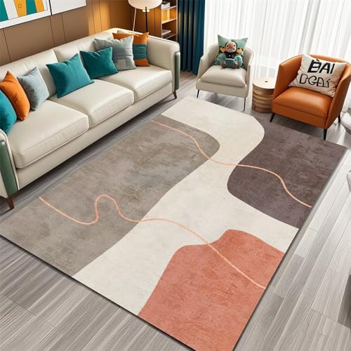Kunsen Teppiche Für Schlafzimmer flurteppich Braun rutschfest und waschbar, modern einfach, geeignet Wohnzimmer Kinderzimmer 50x80CM Teppich Kunsen Teppiche Für Schlafzimmer flurteppich Braun rutschfest und waschbar, modern einfach, geeignet Wohnzimmer Kinderzimmer 50x80CM Teppich von Kunsen