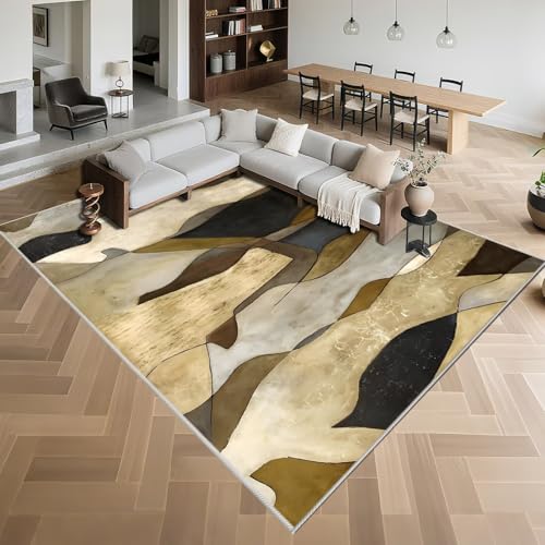 Kunsen Weich Läufer Flur 100x200cm,Abstrakte Kunst,Pflegeleicht für Büro,Küche,Terassenaussen Braun Kunsen Weich Läufer Flur 100x200cm,Abstrakte Kunst,Pflegeleicht für Büro,Küche,Terassenaussen Braun von Kunsen