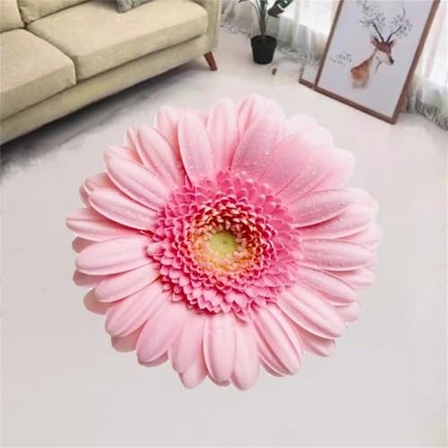 Kunsen Wohnzimmerteppich Langlebig Rose 2 40x40CM, Teppich klein Wohnzimmer Motifs floraux modernes for Kinderzimmer Mädchen,Couchtisch von Kunsen