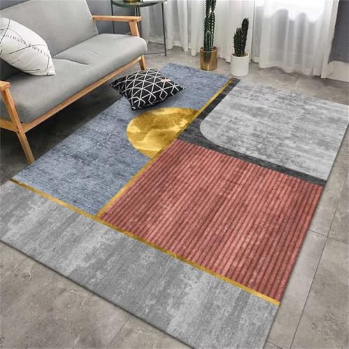 Kunsen badezimmerteppich deko Schlafzimmer Fläche Teppich geometrisches Design Sofakissen waschbar 200X300CM von Kunsen