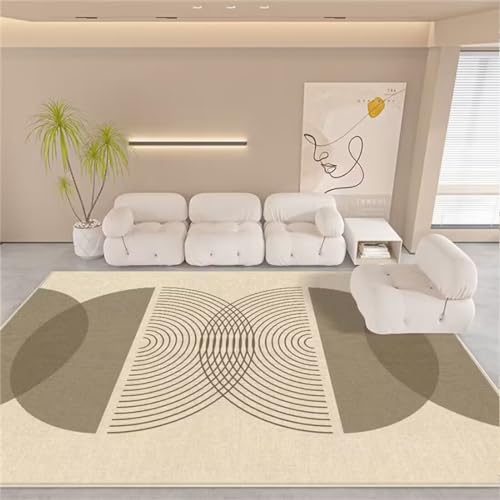 Kunsen deko Kamin Living Room Rug Grau Geometrisches Design Wohnzimmer Teppich Esszimmer Zubehör Waschbar teppiche für Schlafzimmer 80X160CM von Kunsen