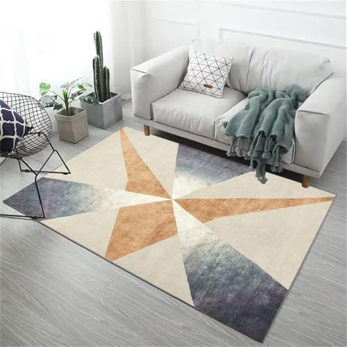Kunsen esstisch Teppich Teppich Schreibtisch Waschbar Grau 120X200CM von Kunsen