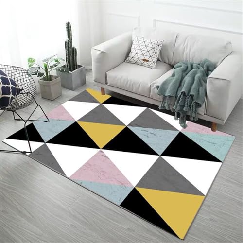 Kunsen esstisch Teppich Teppischsclafzimmer Waschbar blau 200X250CM von Kunsen