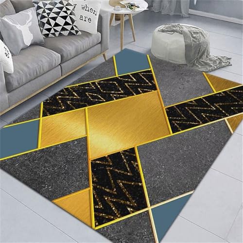 Kunsen kinderzimmer Teppich Teppich Befestigung Boden Waschbar Gelb 120X200CM von Kunsen