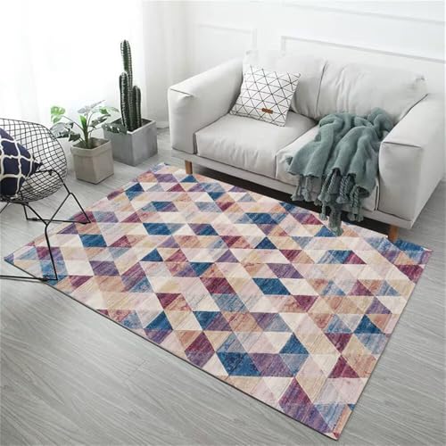 Kunsen kinderzimmer teppiche mädchen Teppich Befestigung Boden Waschbar blau 60X120CM von Kunsen