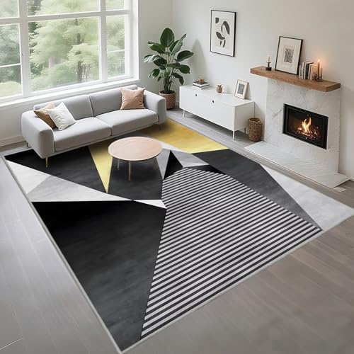 Kunsen rutschfest Tepiche Für Wohnzimmer 80X160Cm Grau Gelb, Kuschelig Weich Moderne Streifen Werden In Restaurantfluren Verwendet Kunsen rutschfest Tepiche Für Wohnzimmer 80X160Cm Grau Gelb, Kuschelig Weich Moderne Streifen Werden In Restaurantfluren Verwendet von Kunsen