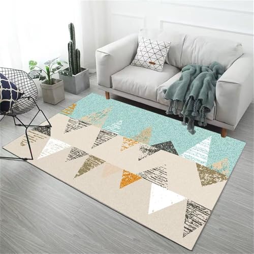 Kunsen waschbarer Teppich kinderzimmer esstisch Teppich Waschbar blau 300X400CM von Kunsen