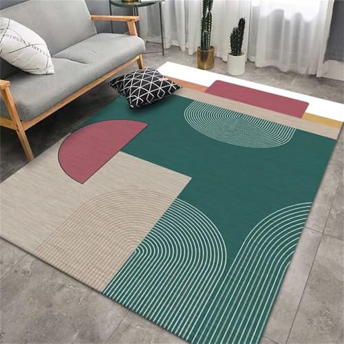 Kunsen wohnzimmerteppich deko Schlafzimmer Bereich Teppich Farbschema Sofakissen pflegeleicht rutschfest 50X80CM von Kunsen