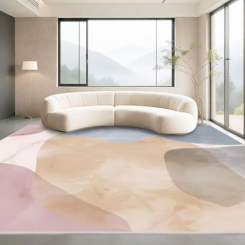 Teppich Wohnzimmer Modern Rosa 60x90cm,Waschbar Kuschelig Weich Kurzflor für Schlafzimmer,Wohnungs,Esszimmer Teppich Wohnzimmer Modern Rosa 60x90cm,Waschbar Kuschelig Weich Kurzflor für Schlafzimmer,Wohnungs,Esszimmer von Kunsen