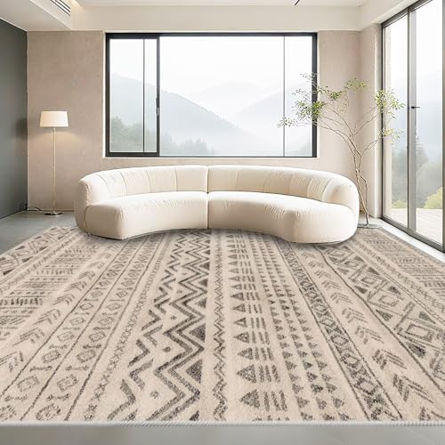 Waschbarer Teppich Wohnzimmer 200x240cm,Grau Abstrakt Design rutschfest Kurzflor für Schlafzimmer,Wohnungs,Terassenaussen Waschbarer Teppich Wohnzimmer 200x240cm,Grau Abstrakt Design rutschfest Kurzflor für Schlafzimmer,Wohnungs,Terassenaussen von Kunsen