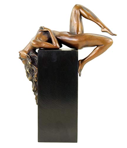 Erotika - Bronzefigur - Liegender Frauenakt - limitiert - signiert Martin Klein - Sexy Deko Frauenfigur - Höhe: 28 cm - Breite: 21 cm - Moderne Kunst Figur von Kunst & Ambiente