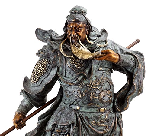 General Guān Yǔ - Opulente Bronzestaue - Samurai Skulptur - signiert Milo - Moderne Kunst online kaufen - Asiatika - XXL Samurai Bronzefigur von Kunst & Ambiente