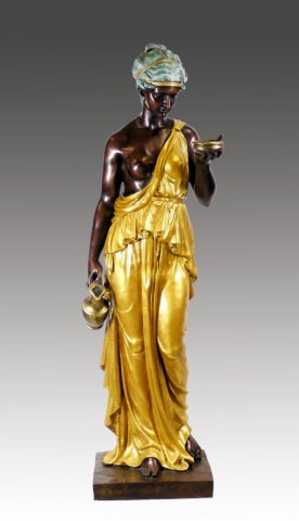Kunst & Ambiente - Bertel Thorvaldsen - Hebe 1806 - Bronzeskulptur - signiert - Echte Bronze - XXL Bronzefigur - Statue - Büste - Antik - Deko Figur - Wohndeko von Kunst & Ambiente