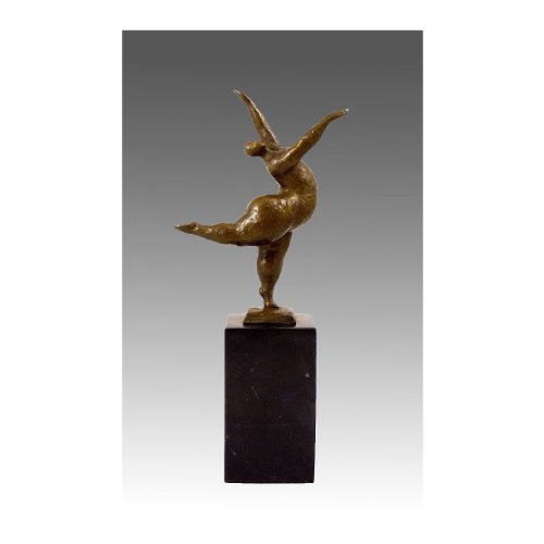 Kunst & Ambiente - Bronzeskulptur - XXL Tänzerin - balancierend - signiert Milo - Bronzefigur von Kunst & Ambiente