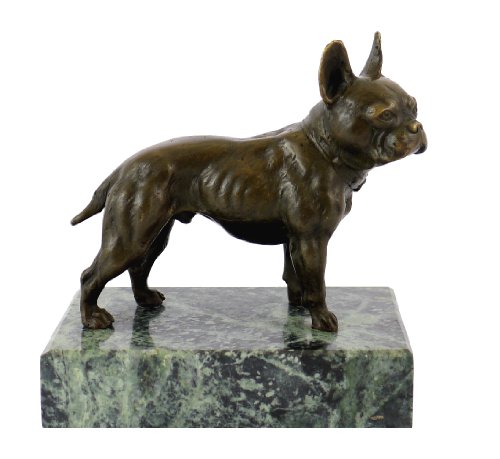 Kunst & Ambiente - Bulldogge/Bully - Bergmann - Hunde Skulptur - Wiener Bronze Figur - Statuen online kaufen - Wohndeko - Innen von Kunst & Ambiente