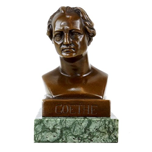 Kunst & Ambiente - Johann Wolfgang von Goethe Büste - Bronzefigur - signiert - Bronzebüste - Goethe Figur - Skulptur von Kunst & Ambiente