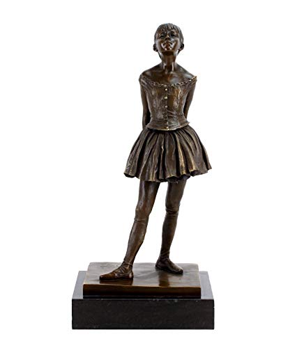 Kunst & Ambiente - Kleine vierzehnjährige Tänzerin - Bronzefigur - Klassiker von Edgar Degas - 100% Bronze - Skulpturen Kaufen von Kunst & Ambiente