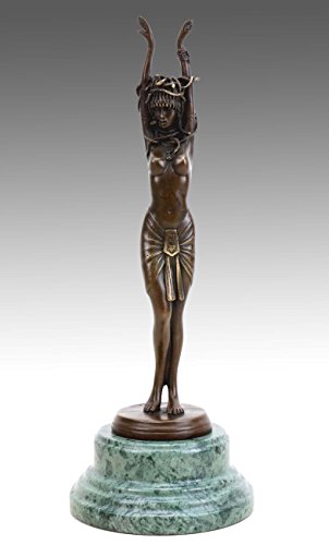 Kunst & Ambiente - Medusa - Griechische Statue - signiert J. Patoue - Erotik Skulptur - Bronzefigur - Griechische Skulptur von Kunst & Ambiente