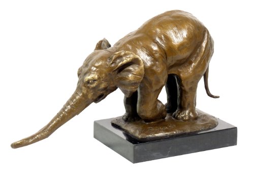 Kunst & Ambiente - Rembrandt Bugatti - Asiatischer Elefant 1907 - Dekorative Tierskulptur - Bronzefigur - Statue online kaufen - Wohndeko - Innen von Kunst & Ambiente