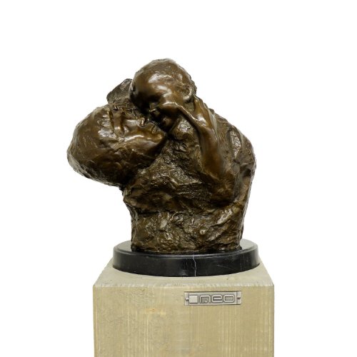 Moderne Bronzefigur - Mutter mit Kind - signiert - Käthe Kollwitz - Modern Art - Bronze von Kunst & Ambiente