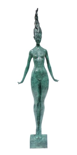 XXL Bronzefigur - Filigraner Frauenakt - Die Schwebende - signiert von Milo - Moderne Kunst Skulptur - Contemporary Art - Dekoration - 100% Bronze - Braun von Kunst & Ambiente