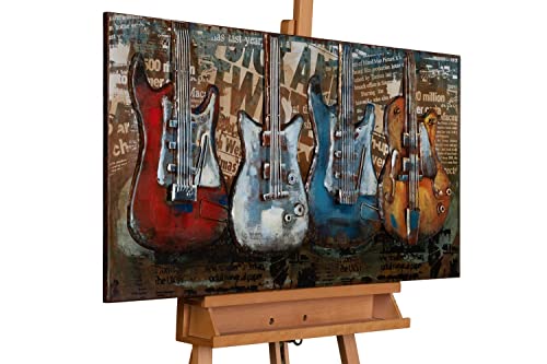 KunstLoft Metallbild 3D | 100% HANDGEFERTIGT | 100x50x4cm | Wandbild Metall Deko 'Rock the Beat' | Musik | Bunt | Metall Wanddeko Wohnzimmer KunstLoft Metallbild 3D | 100% HANDGEFERTIGT | 100x50x4cm | Wandbild Metall Deko 'Rock the Beat' | Musik | Bunt | Metall Wanddeko Wohnzimmer von KunstLoft