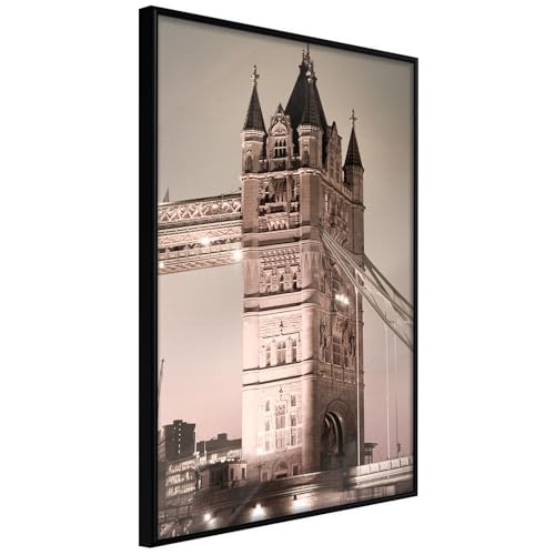 KunstLoft Poster 'Symbol of London' 40x60cm | Schwarzer Bilderrahmen | Full-HD-Druck auf hochwertigem Papier von KunstLoft