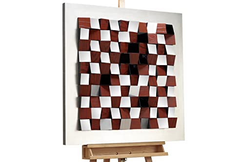 KunstLoft Wandbild 3D 'Precious Strategy' 85x85x8cm handgefertigt KunstLoft Wandbild 3D 'Precious Strategy' 85x85x8cm handgefertigt von KunstLoft
