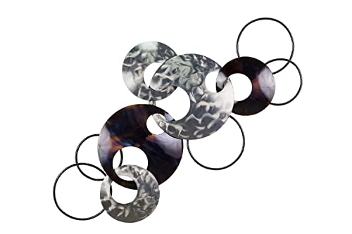 KunstLoft Wanddeko Metall | 100% HANDGEFERTIGT | 106x56x7,5cm | Wandbild Metall 'Ring um Ring' | Abstrakte Skulpturen | Braun Silber | Wandskulptur | Metalldeko Wand Wohnzimmer KunstLoft Wanddeko Metall | 100% HANDGEFERTIGT | 106x56x7,5cm | Wandbild Metall 'Ring um Ring' | Abstrakte Skulpturen | Braun Silber | Wandskulptur | Metalldeko Wand Wohnzimmer von KunstLoft